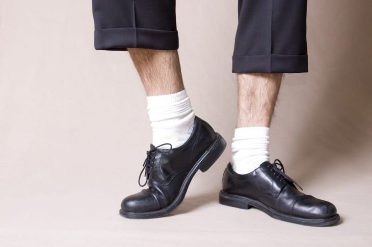 No a los calcetines Blancos